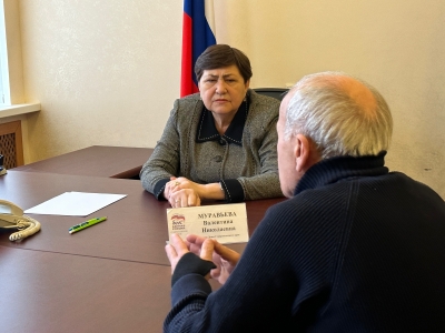 Валентина Муравьева провела первый прием граждан в новом 2023 году