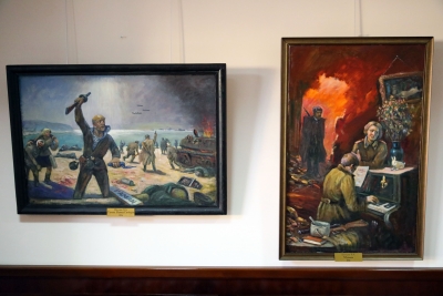 В Думе открылась выставка ставропольского художника, ветерана Владимира Александровича Шегедина