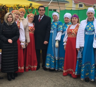 Елена Бондаренко приняла участие в праздновании Масленицы