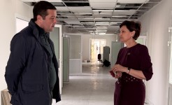 Николай Лопатин проинспектировал ход капитального ремонта городской поликлиники в Ессентуках