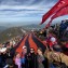 В 14-й раз прошла акция «Знамя Победы на вершине горы Бештау»