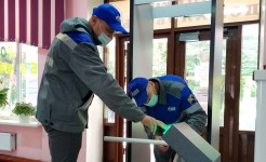 Новое оборудование установили в школе № 11 поселка Рыздвяного