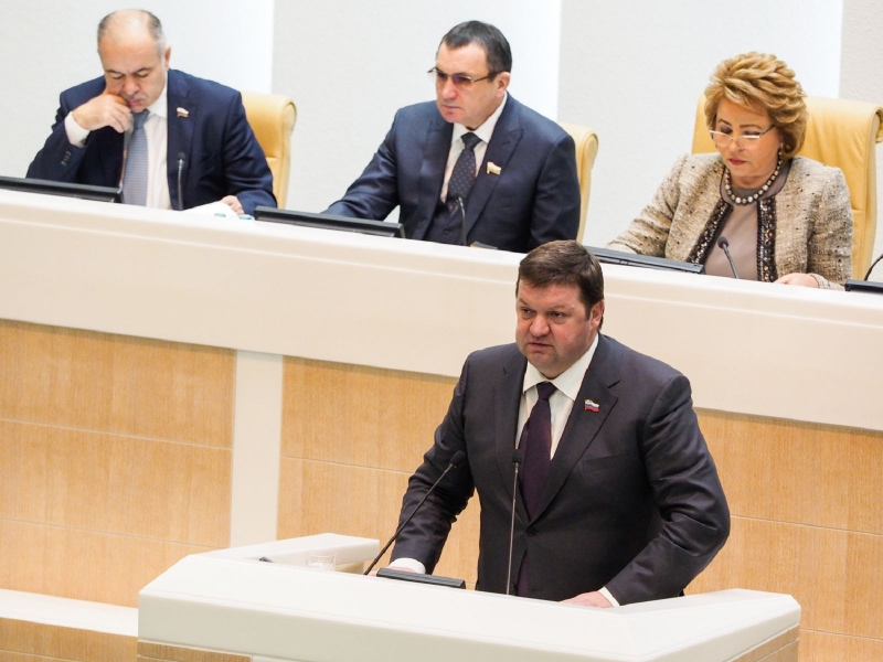 Геннадий Ягубов выступил на заседании Совета Федерации в Москве