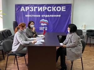 Ольга Дроздова провела личный прием граждан в Арзгирском округе