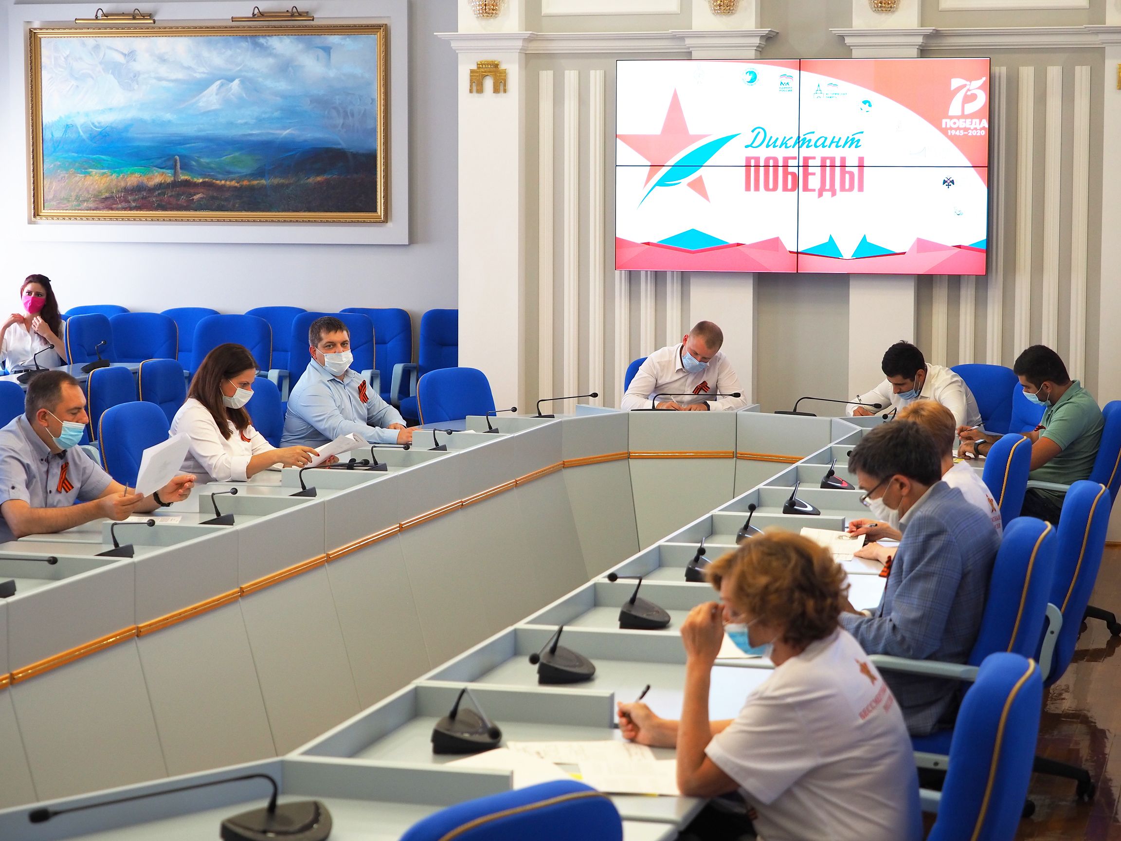 Дума Ставропольского края впервые стала официальной площадкой проведения всероссийской акции «Диктант Победы»