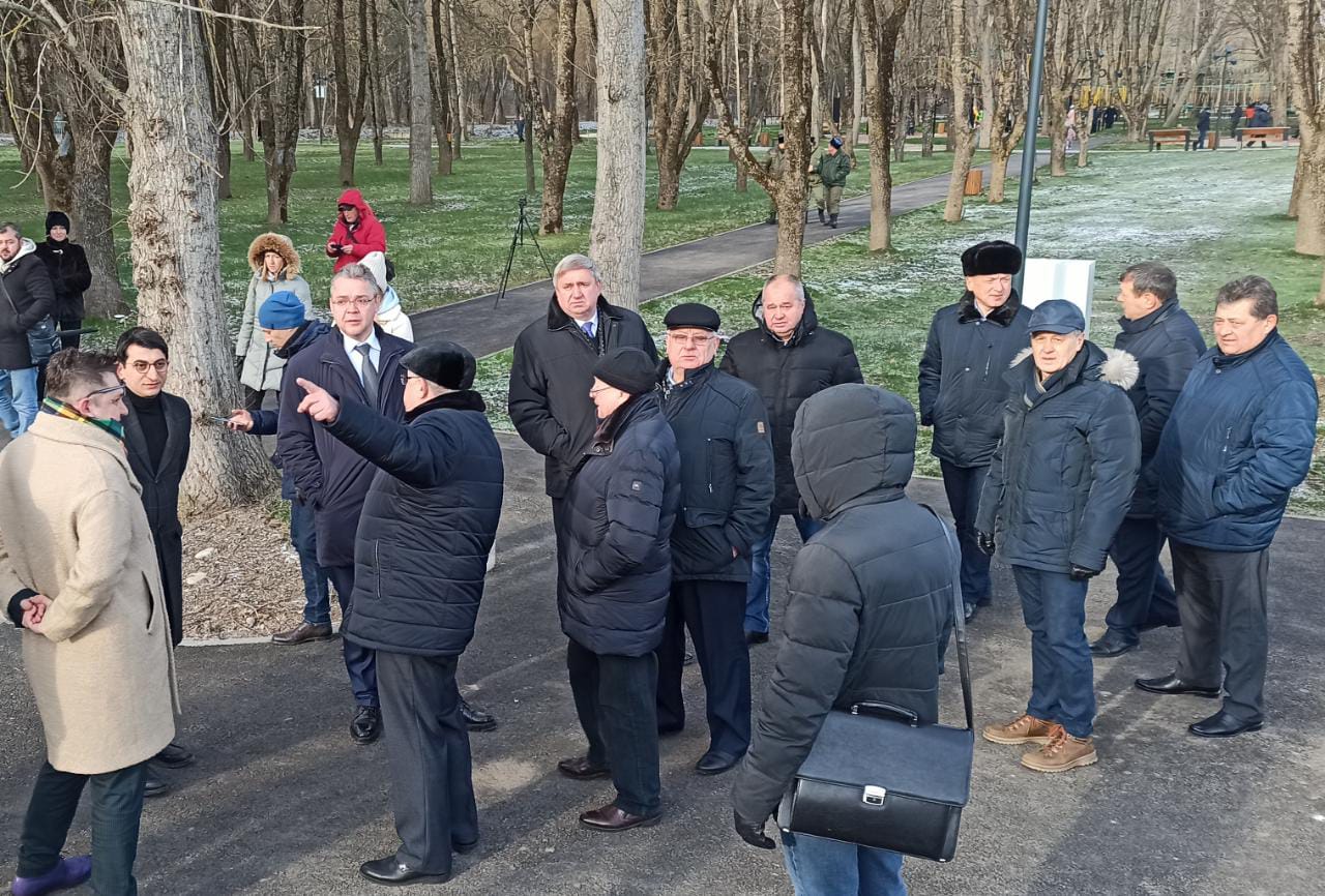 В Новопавловcке открыта новая парковая территория на побережье реки Кура