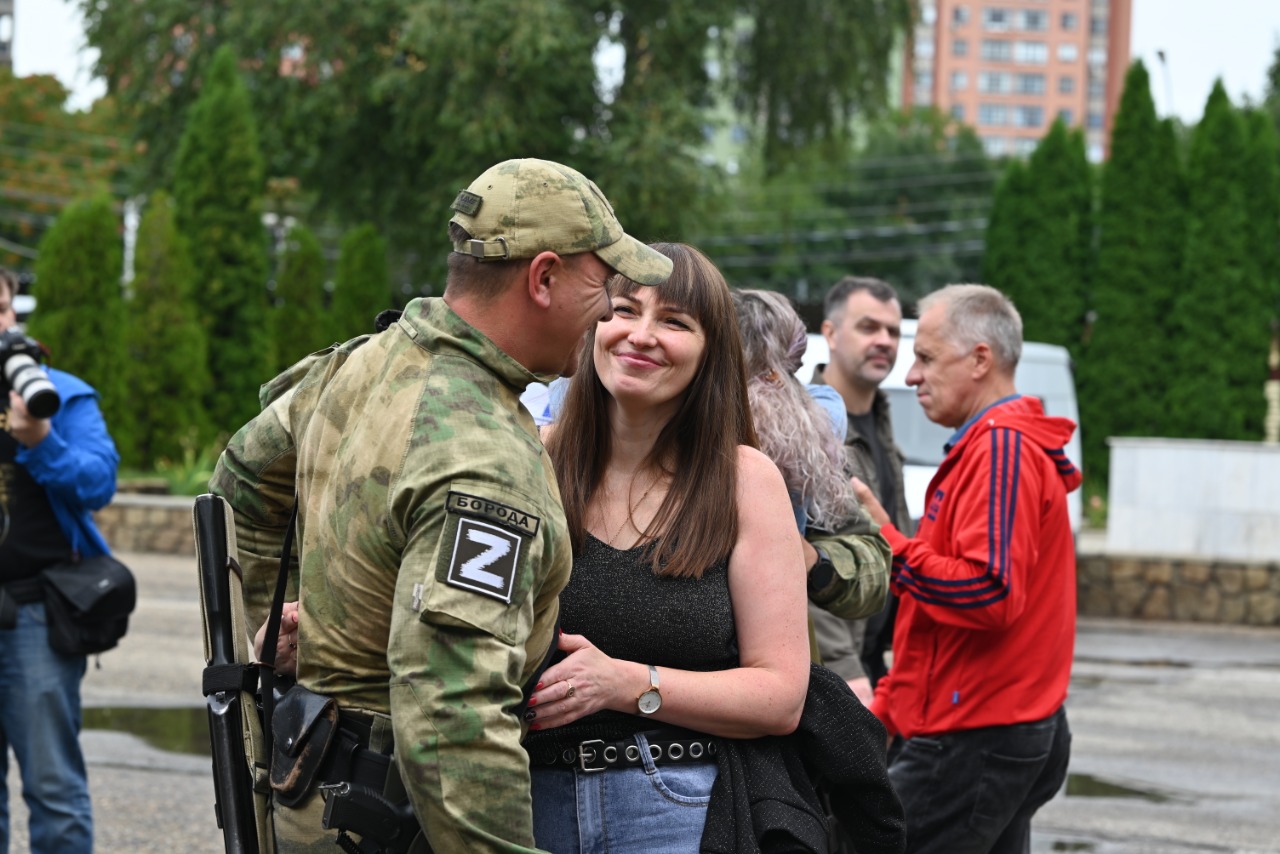 В Ставрополе встретили росгвардейцев – участников спецоперации на Украине