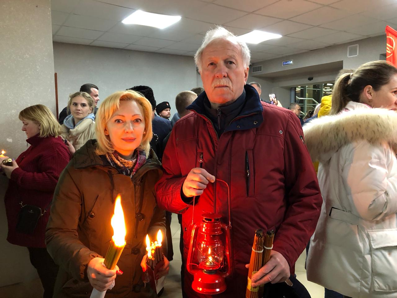 Николай Великдань доставил частицу Благодатного огня в храм Апанасенковского округа