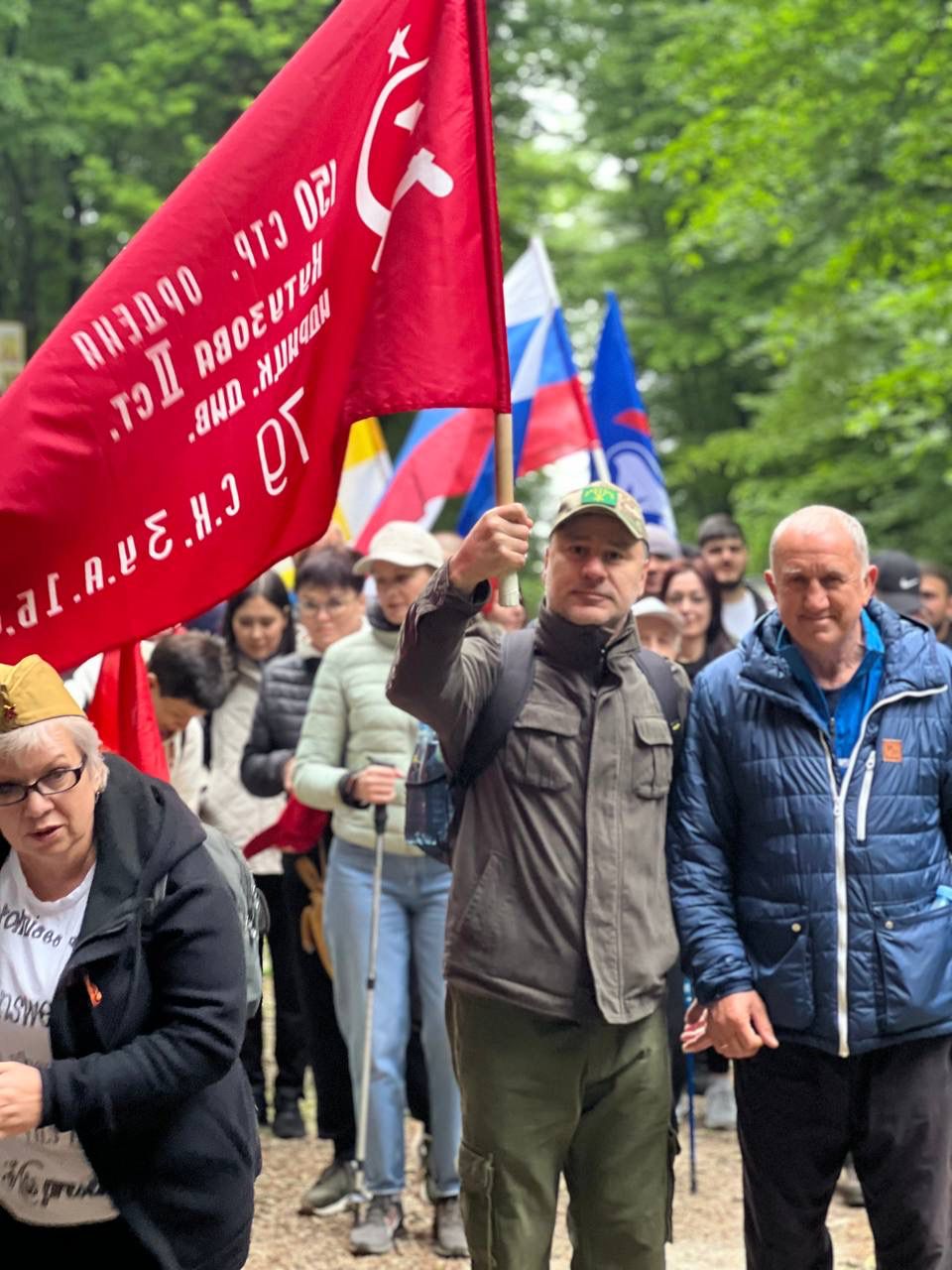 Знамя Победы – на вершине Бештау