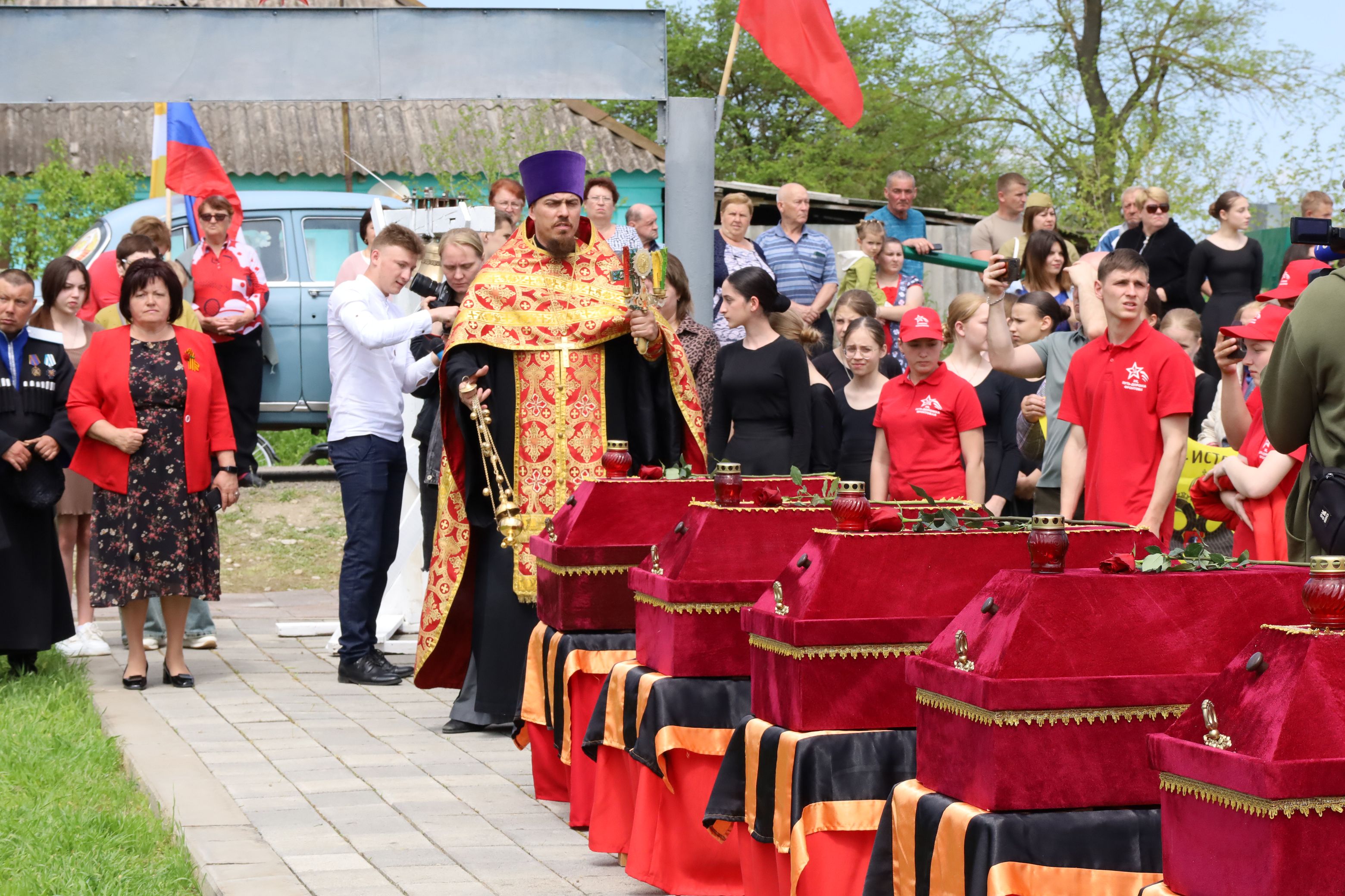 В канун 80-летия Великой Победы на Ставрополье предали земле семерых воинов, павших в Битве за Кавказ