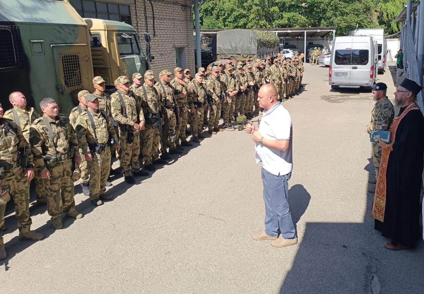 Сергей Шевелев пожелал бойцам ставропольского СОБРа успешного выполнения задач в зоне СВО