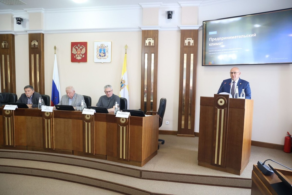 Уполномоченный по правам предпринимателей в Ставропольском крае представил депутатам доклад о работе в 2025 году